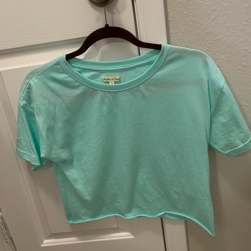 Preston & James Turquoise Crop Top